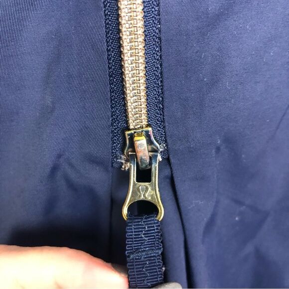 LULULEMON | Fo Drizzle Rain Jacket Deep Navy Blue Zip Front Women’s Size 6 - Picture 11 of 15
